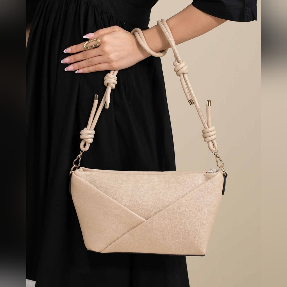 Antik Kraft Chic Beige Crossbody Bag - Picture 15 of 17